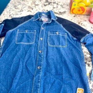 Pepe Jeans Denim Casual Button Down Shirt Size L